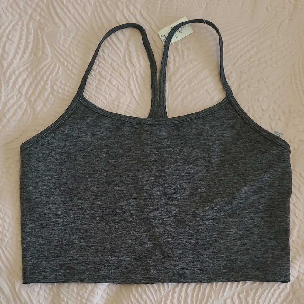 Women's AERIES Green/Gray Sports Bra